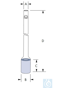 Bougie filtrant micro Ø 20 x H 55, Por. 1, avec tube Ø 20 x L tot. 200 mm, Robu® Bougie filtrant...